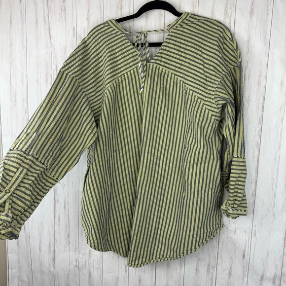 Free People We the Free oversized striped button down - Picture 5 of 6